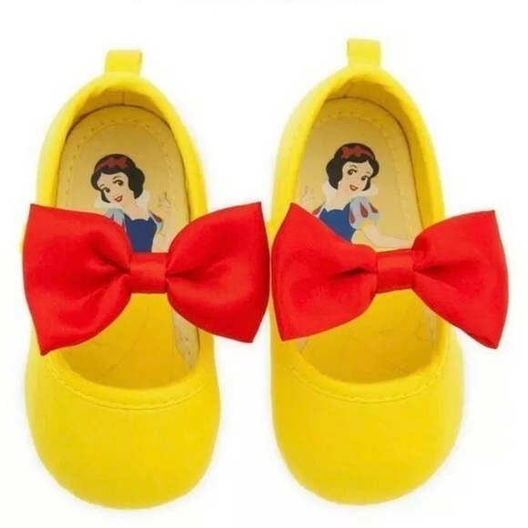 NEW Disney Snow White Costume Shoes! Size 12-18M Available! Slip On Adorable! - Picture 6 of 8
